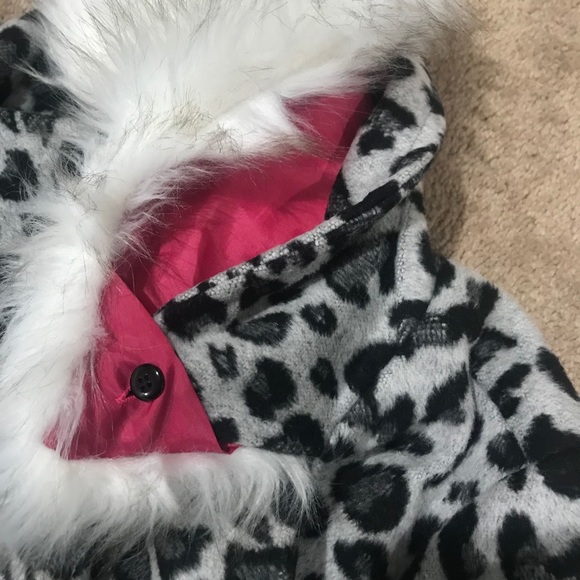 Girls leopard print coat - Picture 7 of 10